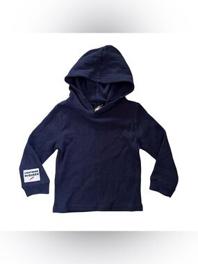 Navy Waffle-Knit Hooded Top for Kids Disney Pixar Cars Lightning McQueen 4T